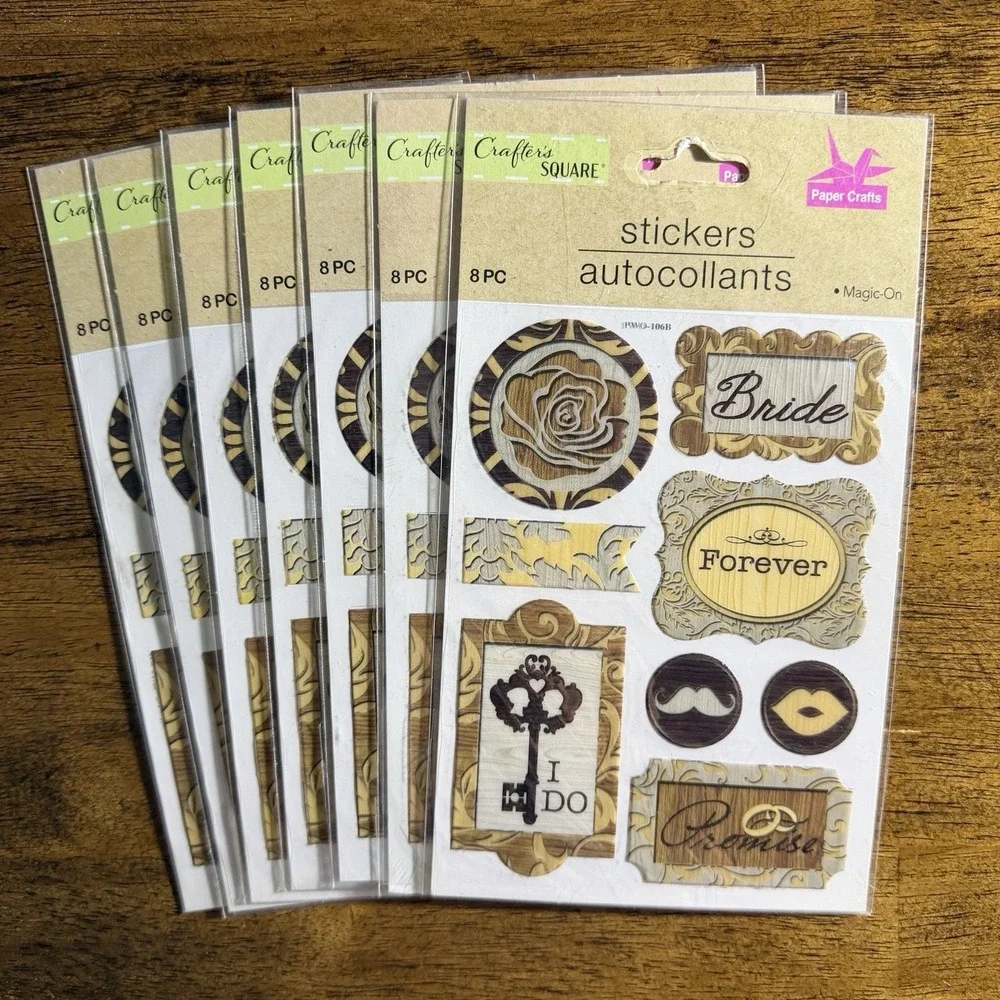 Large Crafter's Square Crafting/Scrapbooking Bundle-Stickers Tools Iron-Ons NEW - Picture 6 of 16